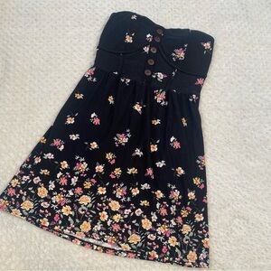 Floral tube top dress size S